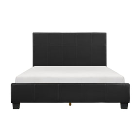 Lorenzi Black California King Upholstered Platform Bed by Homelegance at Eve Furniture