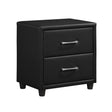Lorenzi Black Nightstand by Homelegance at Eve Furniture