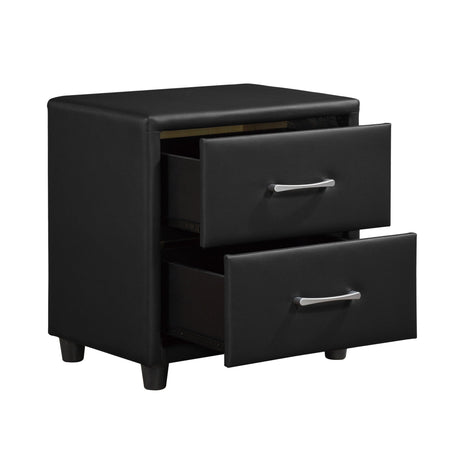 Lorenzi Black Nightstand by Homelegance at Eve Furniture