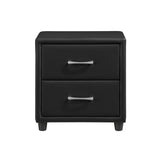 Lorenzi Black Upholstered Platform Bedroom Set by Homelegance at Eve Furniture