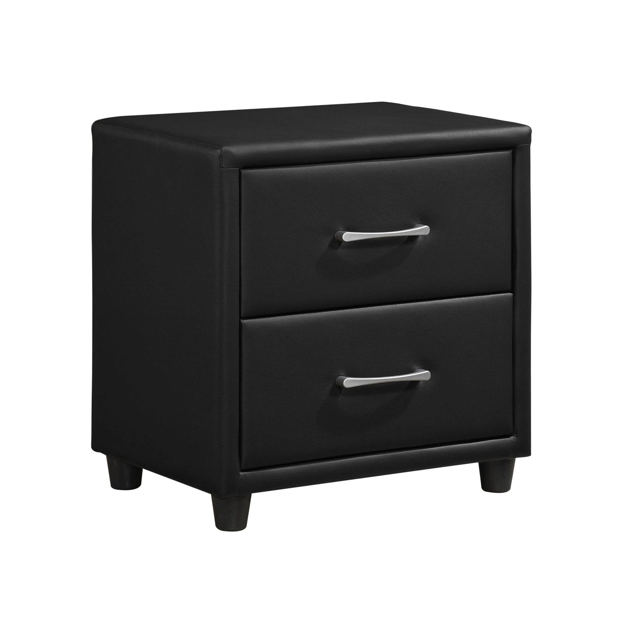 Lorenzi Black Upholstered Platform Bedroom Set by Homelegance at Eve Furniture
