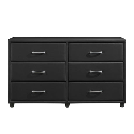 Lorenzi Black Upholstered Platform Youth Bedroom Set by Homelegance at Eve Furniture