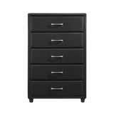 Lorenzi Black Upholstered Platform Youth Bedroom Set by Homelegance at Eve Furniture