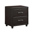 Lorenzi Dark Brown Nightstand by Homelegance at Eve Furniture