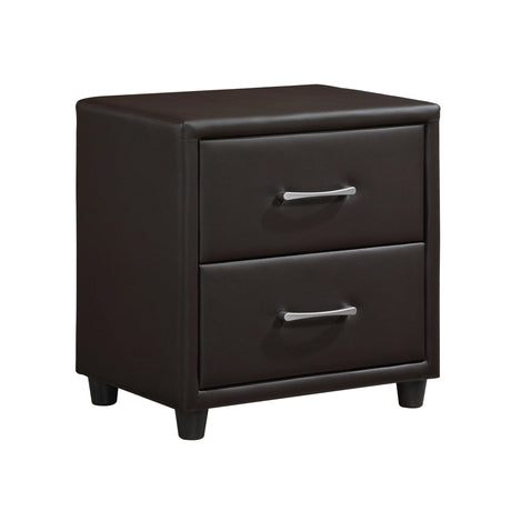 Lorenzi Dark Brown Nightstand by Homelegance at Eve Furniture