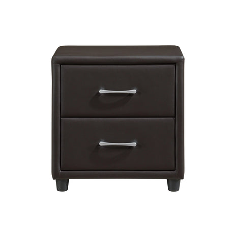 Lorenzi Dark Brown Nightstand by Homelegance at Eve Furniture