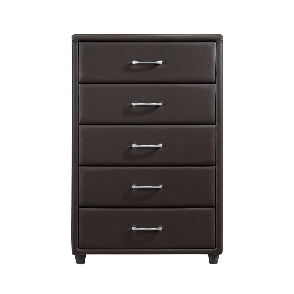Lorenzi Dark Brown Upholstered Platform Bedroom Set by Homelegance at Eve Furniture