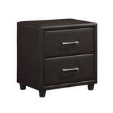 Lorenzi Dark Brown Upholstered Platform Bedroom Set by Homelegance at Eve Furniture