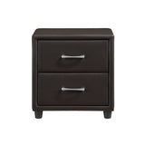 Lorenzi Dark Brown Upholstered Platform Youth Bedroom Set by Homelegance at Eve Furniture