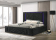 Lorenzo Black King Platform Bed by Happy Homes at Eve Furniture
