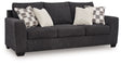 Loreo Ebony Queen Sofa Sleeper by Ashley at Eve Furniture