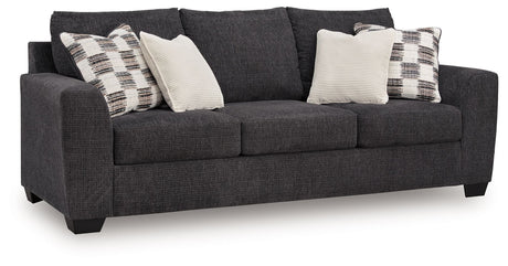 Loreo Ebony Queen Sofa Sleeper by Ashley at Eve Furniture