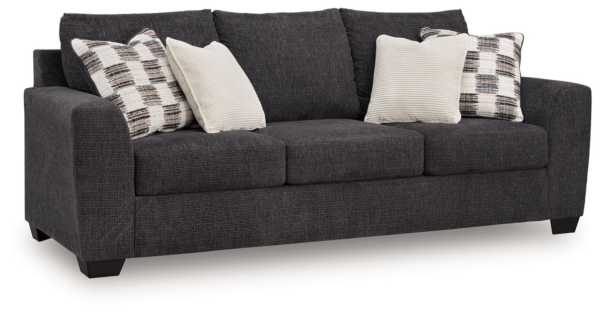 Loreo Ebony Sofa by Ashley at Eve Furniture
