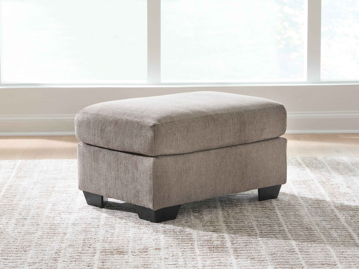 Loreo Truffle Ottoman by Ashley at Eve Furniture