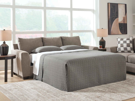 Loreo Truffle Queen Sofa Sleeper by Ashley at Eve Furniture