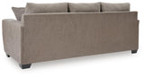 Loreo Truffle Sofa and Loveseat by Ashley at Eve Furniture