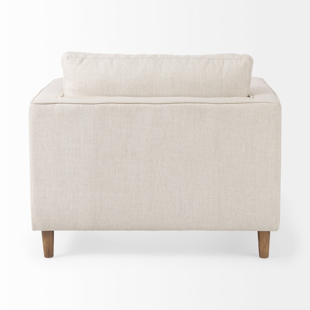 Loretta Cream Fabric Chair W/ Two Bolster Cushions by Mercana at Eve Furniture