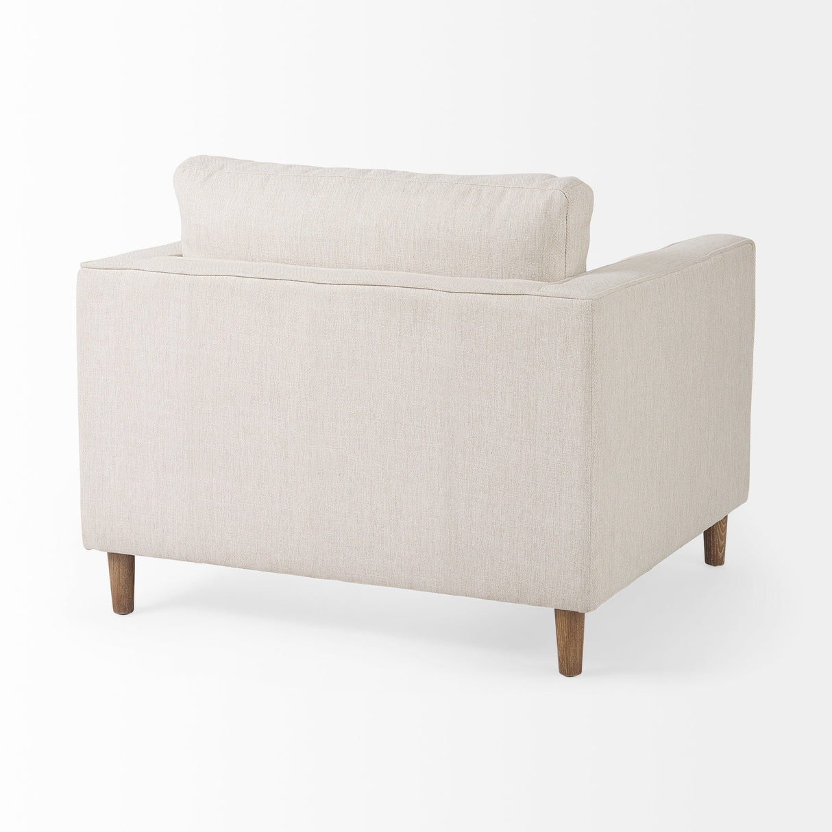 Loretta Cream Fabric Chair W/ Two Bolster Cushions by Mercana at Eve Furniture