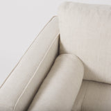 Loretta Cream Fabric Chair W/ Two Bolster Cushions by Mercana at Eve Furniture