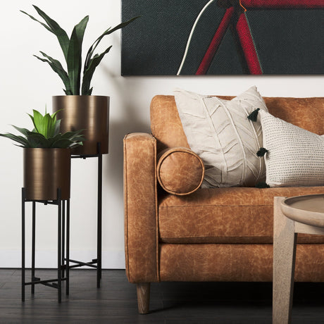 Loretta Sofa In Brown by Mercana at Eve Furniture