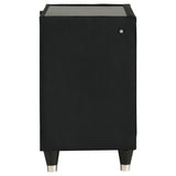 Lorient Black 2-drawer LED Nightstand with USB by Coaster at Eve Furniture