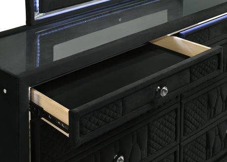 Lorient Black 4-Piece Eastern King Bedroom Set by Coaster at Eve Furniture