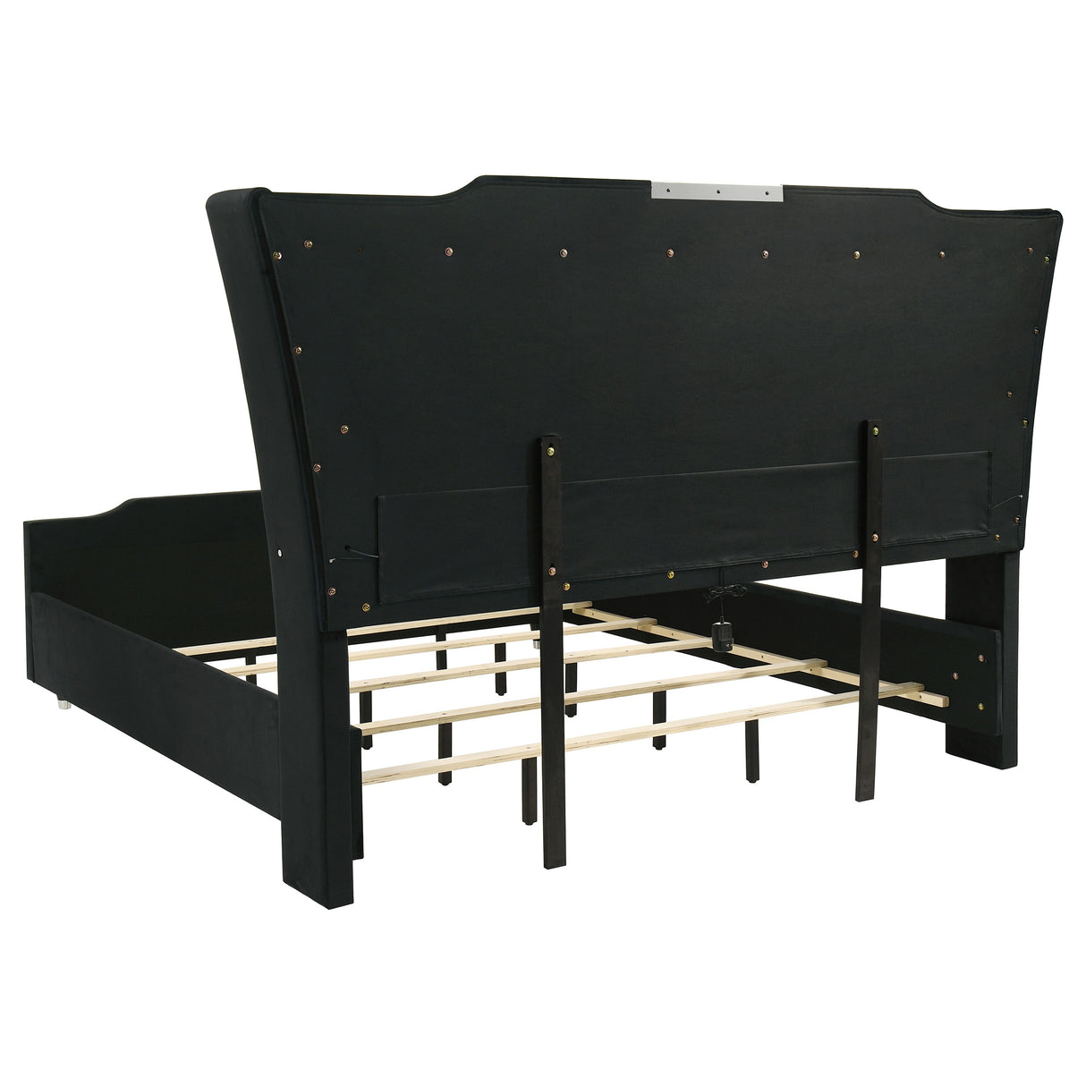 Lorient Black 4-Piece Eastern King Bedroom Set by Coaster at Eve Furniture