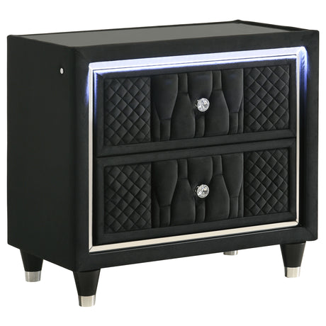 Lorient Black 4-Piece Eastern King Bedroom Set by Coaster at Eve Furniture