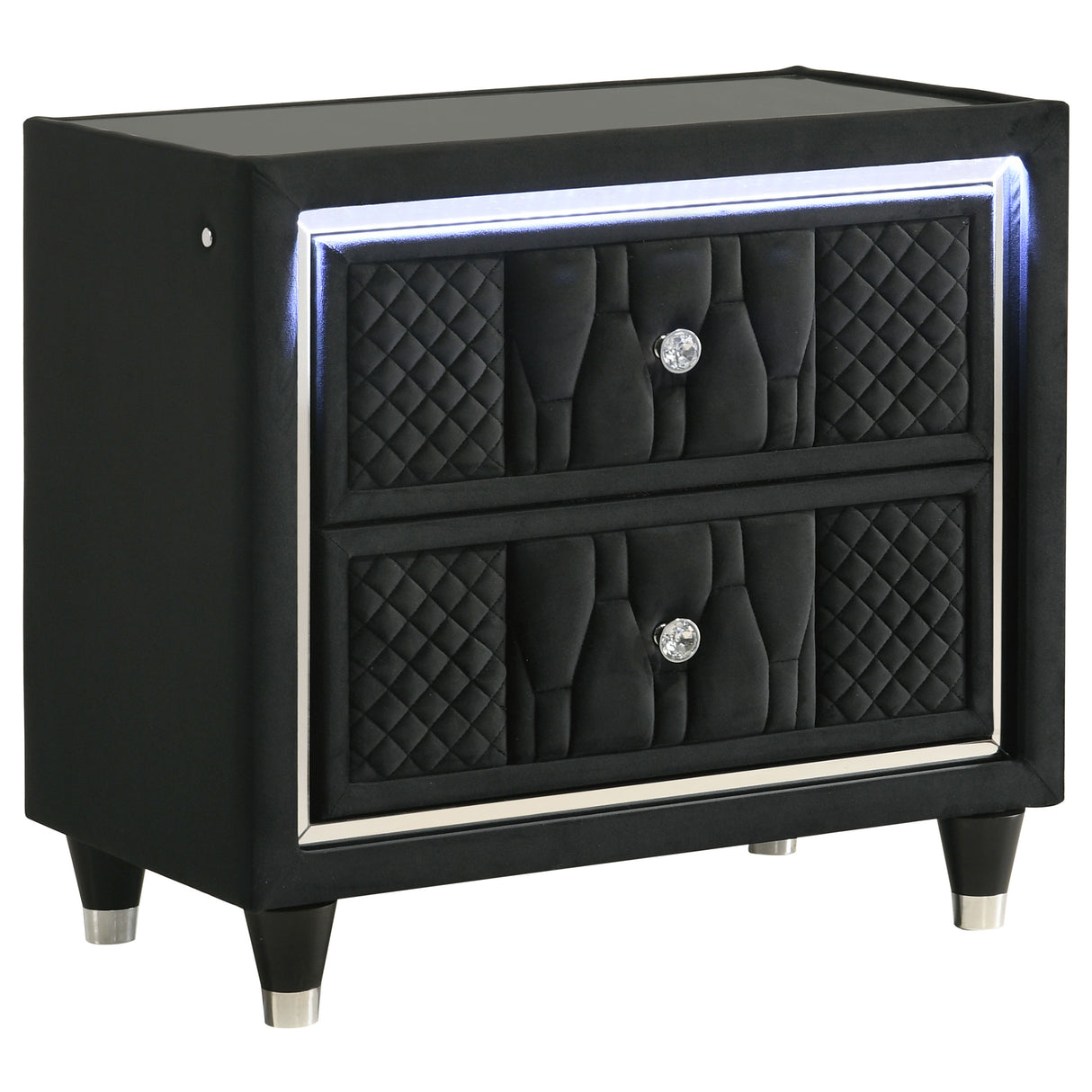 Lorient Black 4-Piece Eastern King Bedroom Set by Coaster at Eve Furniture