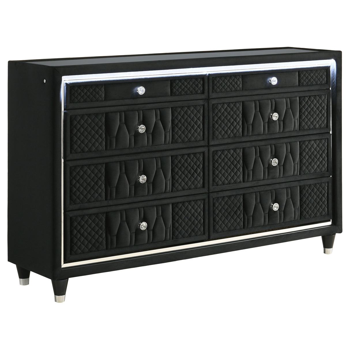 Lorient Black 4-Piece Eastern King Bedroom Set by Coaster at Eve Furniture