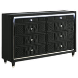 Lorient Black 4-Piece Eastern King Bedroom Set by Coaster at Eve Furniture