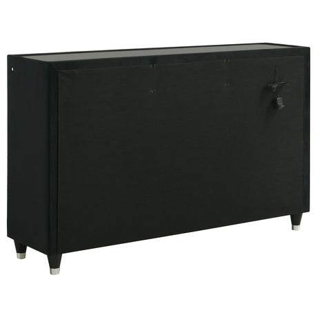 Lorient Black 4-Piece Eastern King Bedroom Set by Coaster at Eve Furniture