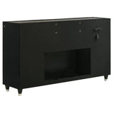 Lorient Black 4-Piece Eastern King Bedroom Set by Coaster at Eve Furniture