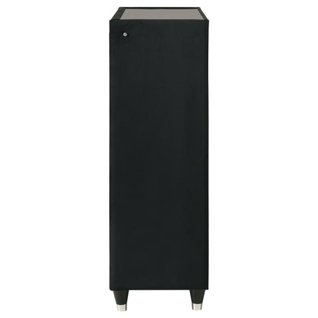 Lorient Black 5-drawer LED Chest of Drawers by Coaster at Eve Furniture