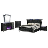 Lorient Black 5-piece Queen Bedroom Set by Coaster at Eve Furniture