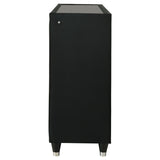Lorient Black 8-drawer LED Bedroom Dresser Cabinet by Coaster at Eve Furniture