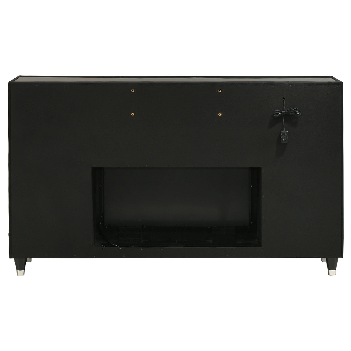 Lorient Black 8-drawer LED Bedroom Flame Box Dresser by Coaster at Eve Furniture