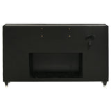 Lorient Black 8-drawer LED Bedroom Flame Box Dresser by Coaster at Eve Furniture