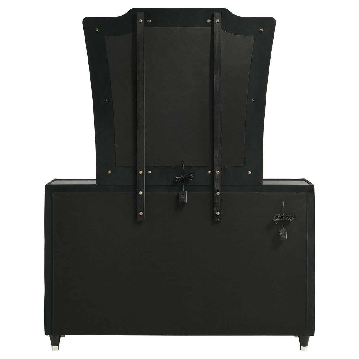 Lorient Black 8-drawer LED Dresser with Mirror by Coaster at Eve Furniture