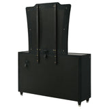 Lorient Black 8-drawer LED Dresser with Mirror by Coaster at Eve Furniture
