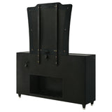 Lorient Black 8-drawer LED Flame Box Dresser and Mirror by Coaster at Eve Furniture