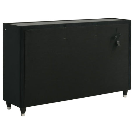 Lorient Black/Silver 4-Piece Queen Bedroom Set by Coaster at Eve Furniture