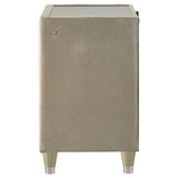 Lorient Ivory/Camel 2-drawer LED Nightstand with USB by Coaster at Eve Furniture