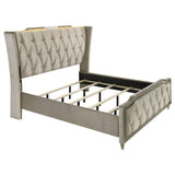 Lorient Ivory/Camel 4-piece Eastern King Bedroom Set by Coaster at Eve Furniture