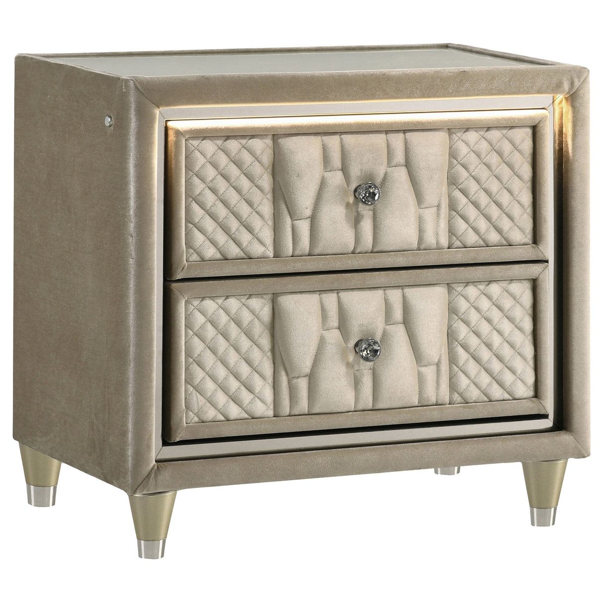 Lorient Ivory/Camel 4-piece Eastern King Bedroom Set by Coaster at Eve Furniture