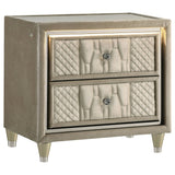 Lorient Ivory/Camel 4-piece Eastern King Bedroom Set by Coaster at Eve Furniture