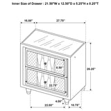 Lorient Ivory/Camel 4-piece Eastern King Bedroom Set by Coaster at Eve Furniture