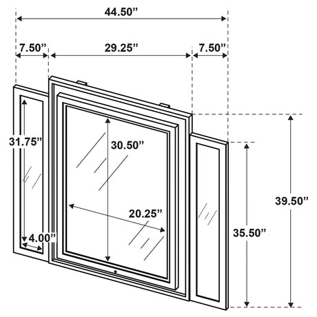 Lorient Ivory/Camel 4-piece Eastern King Bedroom Set by Coaster at Eve Furniture