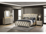 Lorient Ivory/Camel 4-piece Eastern King Bedroom Set by Coaster at Eve Furniture