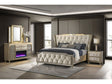 Lorient Ivory/Camel 4-piece Eastern King Bedroom Set by Coaster at Eve Furniture